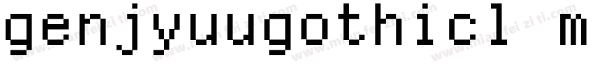 genjyuugothicl monos字体转换